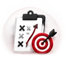 Clipboard plan with a target